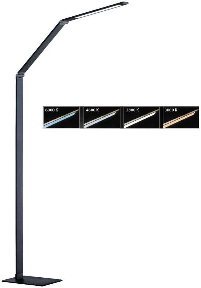 Подова лампа F&H Geri-сив