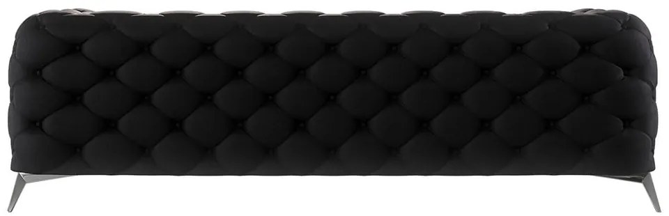 Черен кадифен диван 243 cm Chelsea – Ropez