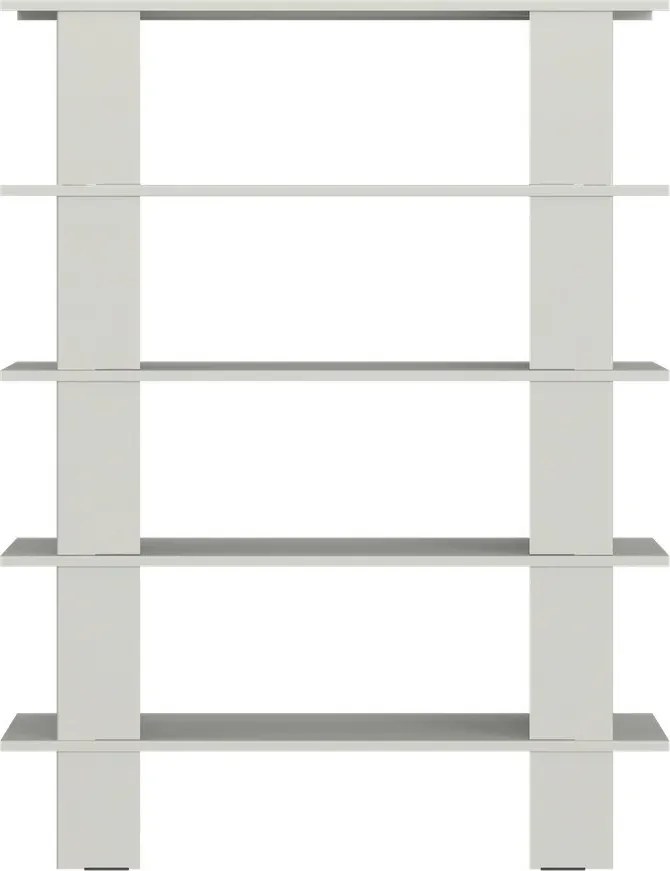 Светлосива метална библиотека 120x156x37 cm Hes – noo.ma