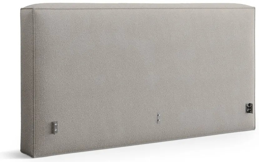 Светлосива тапицирана табла за легло 229x100 cm Olivia – Micadoni