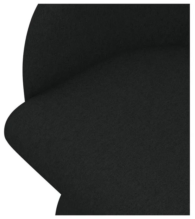 Черен тапициран трапезен стол Kanoa – Makamii