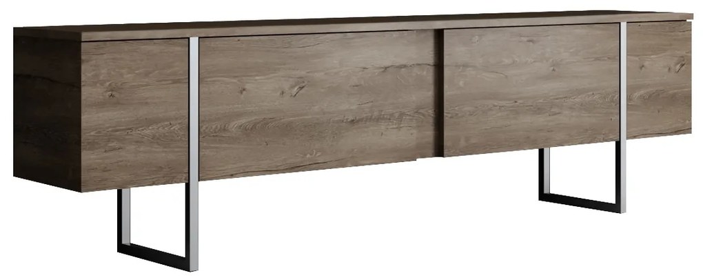 ТВ шкаф Luxe, цвят Орех Сребърен