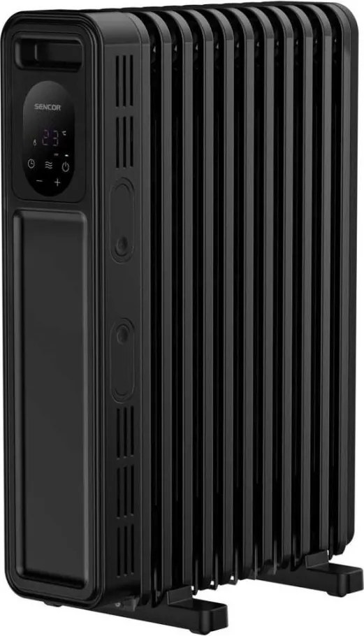 Sencor - Маслен радиатор с 11 ребра 1000/2300W/230V черен + дистанционно управление