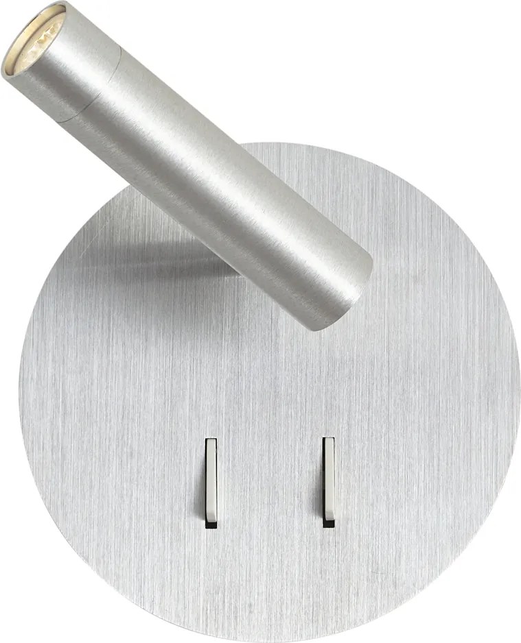 Модерна стоманена стенна лампа с LED и USB-C - Croft