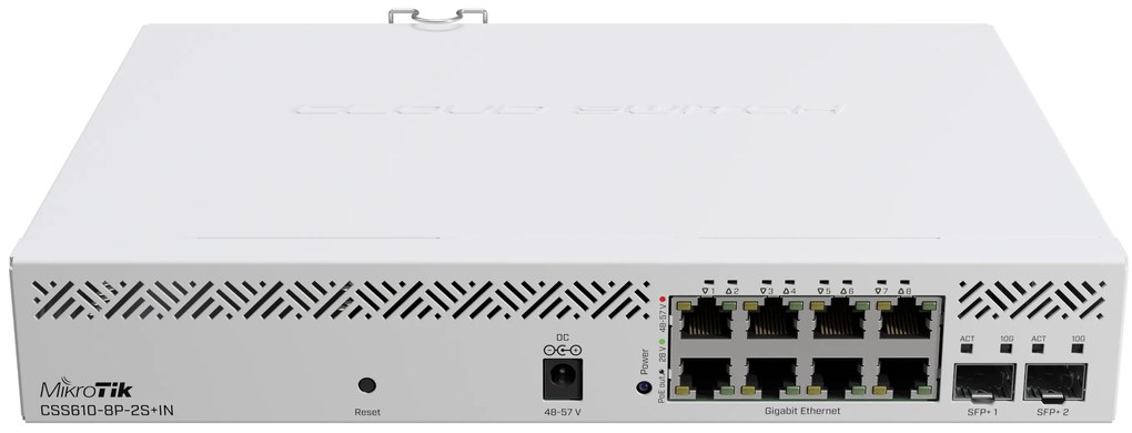 Комутатор Mikrotik CSS610-8P-2S+IN