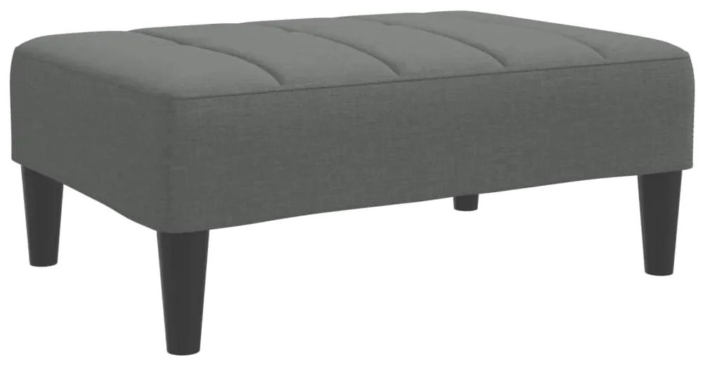 4007381 vidaXL Табуретка, тъмносива, 77x55x31 см, плат