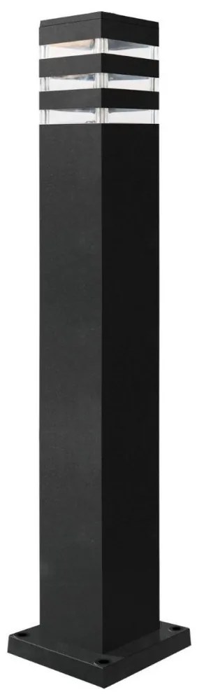 Външна димируема LED RGBW лампа TEKSAS 1xE27/12W/230V 74 cm IP44 антрацит