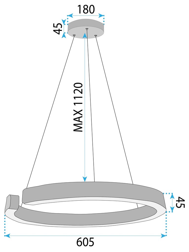 Лампа LED LHJ053-CP1 C BRUSH GOLD
