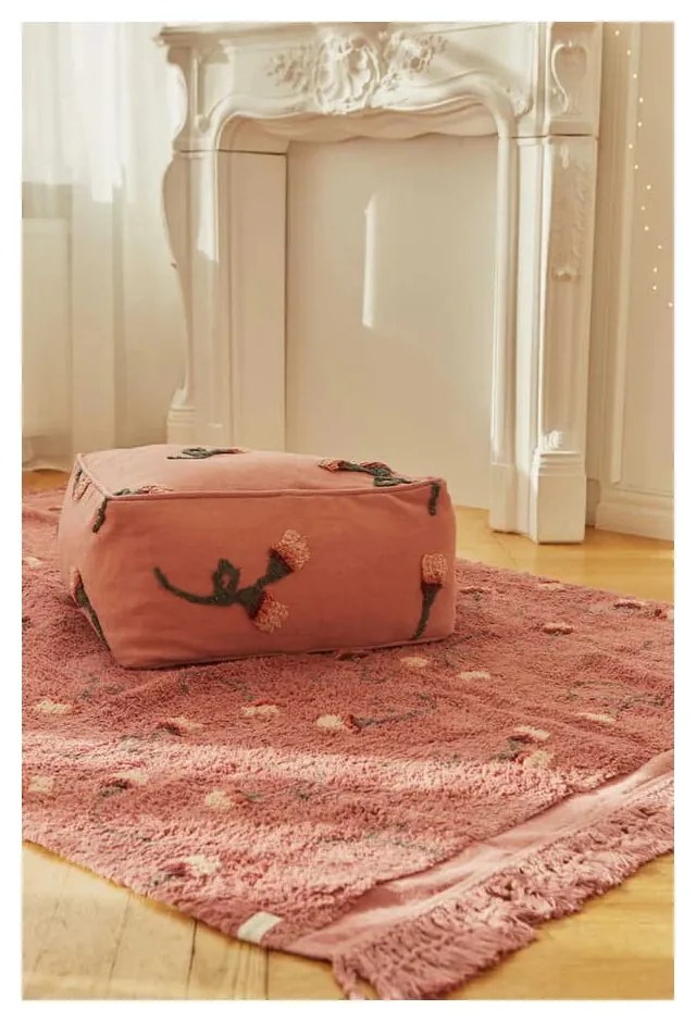 Розов детски пуф English Garden – Lorena Canals