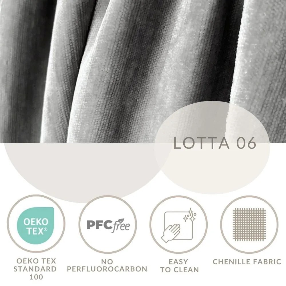 Светлосиво тапицирано двойно легло с място за съхранение с включена подматрачна рамка 200x200 cm Aruba L – Maison de Rêve