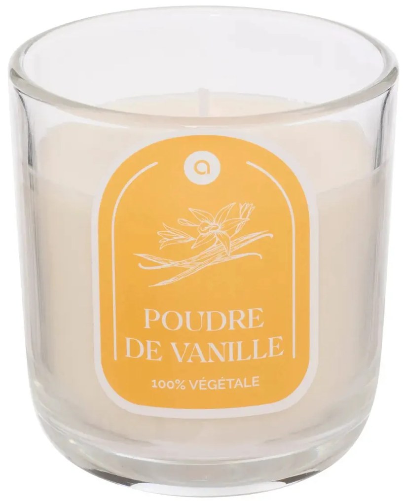 Ароматна свещ atmosphera Floa, Стъкло, 210 g - Vanilla