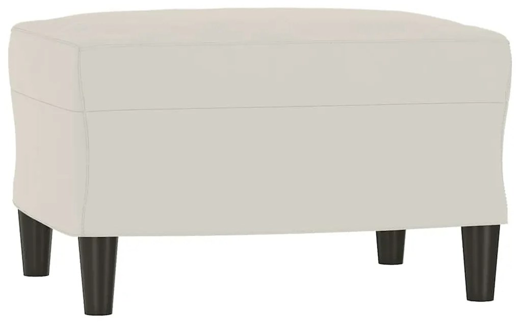 349405 vidaXL Пейка, кремава, 70x35x41 см, кадифе