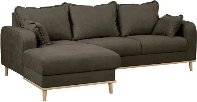 Кафяв ъглов диван (ляв ъгъл) Beata - Ropez