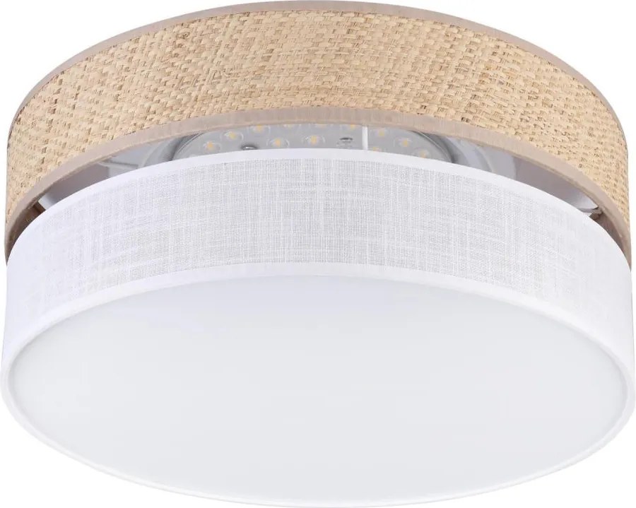 LED таванно осветително тяло SIRJA BOHO LED/20W/230V Ø 35 cm бежово/бяло