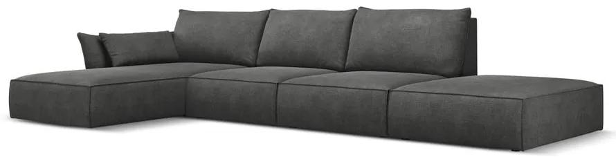 Сив ъглов диван (ляв ъгъл) Vanda - Mazzini Sofas
