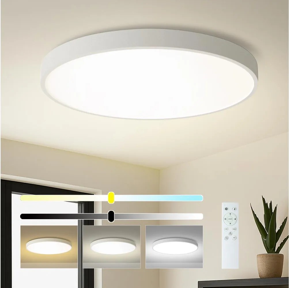 Brilagi - димируемо LED осветително тяло POOL SMART LED/128W/230V диам. 100 см Wi-Fi Tuya бяло + дистанционно управление