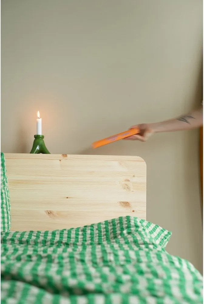 Двойно легло от борова дървесина с решетка 180x200 cm Retreat - Karup Design