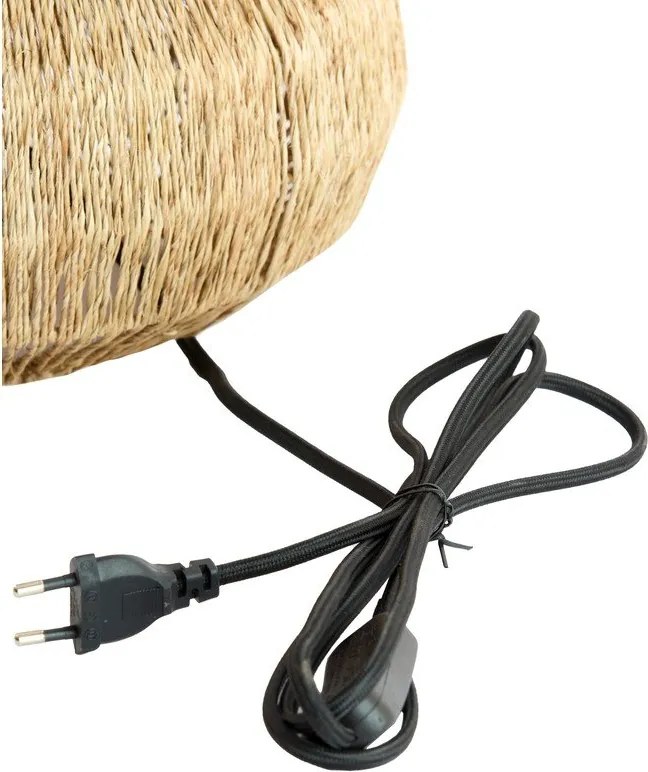 Настолна лампа в естествен цвят с абажур от юта (височина 55 cm) Maruva – Light & Living