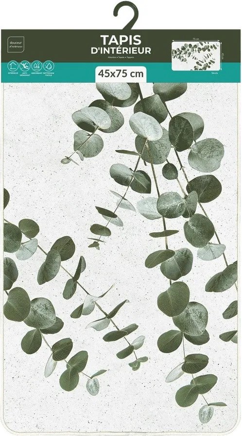 Бял/зелен килим 45x75 cm Stevia – douceur d'intérieur