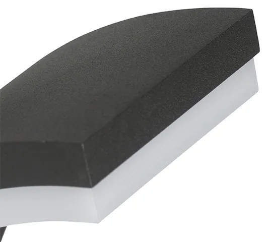 Външна стенна лампа антрацит с LED IP54 с датчик за движение - Litt