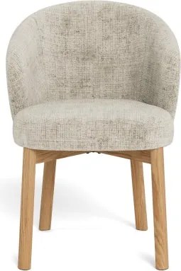 ДЕБОРА Бежово (тъкан Juto 4)/рамка лакиран дъб - ДЪРВЕН СТОЛ ЗА ДНЕВНА, ТРАПЕЗАРИЯ, ОФИС, РЕТРО