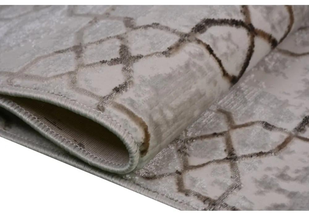 Сив килим подходящ за пране 160x230 cm Kahve – Vitaus