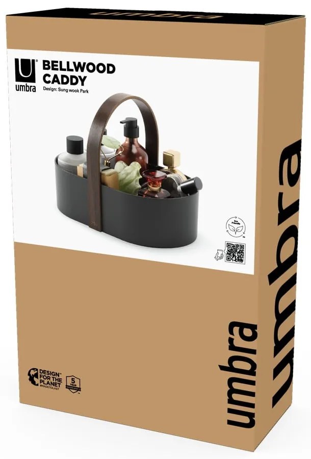 Черен органайзер за баня Bellwood - Umbra