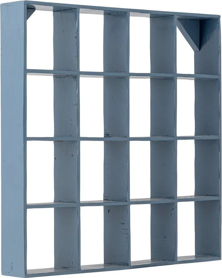 Син на няколко нива стенен рафт от рециклирано дърво 70 cm Bekka – Bloomingville