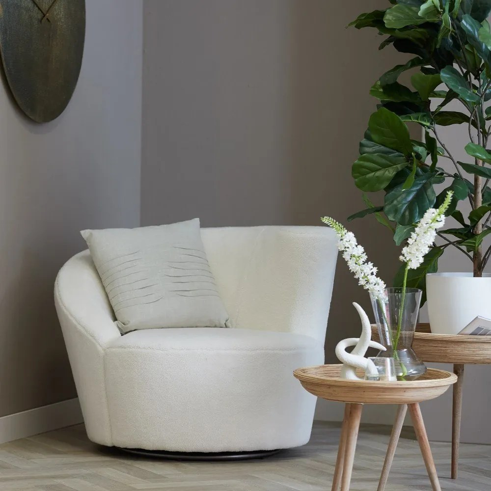 Ратанови кръгли странични масички в комплект от 2 бр. ø 56 cm Colon – Light &amp; Living