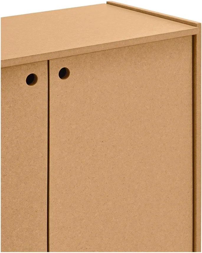 Скрин в естествен цвят 197x80x40 cm Wally – Teulat