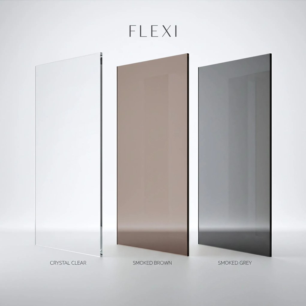Параван за душ Rea Flexi Grey / Chrome 90