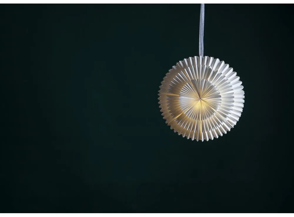 Бяла коледна светлинна украса ø 50 cm Frost - Star Trading