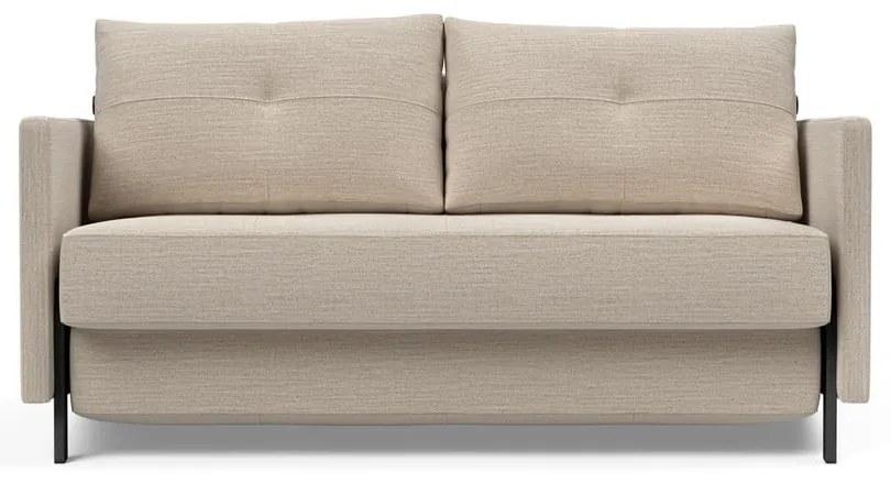 Бежов разтегателен диван с подлакътници , 140 см Cubed - Innovation