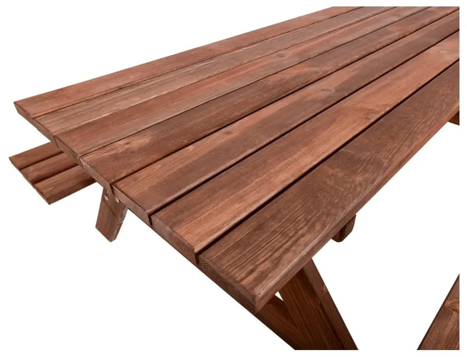 Градински комплект за хранене от борова дървесина за 6 души Piknik - Rojaplast