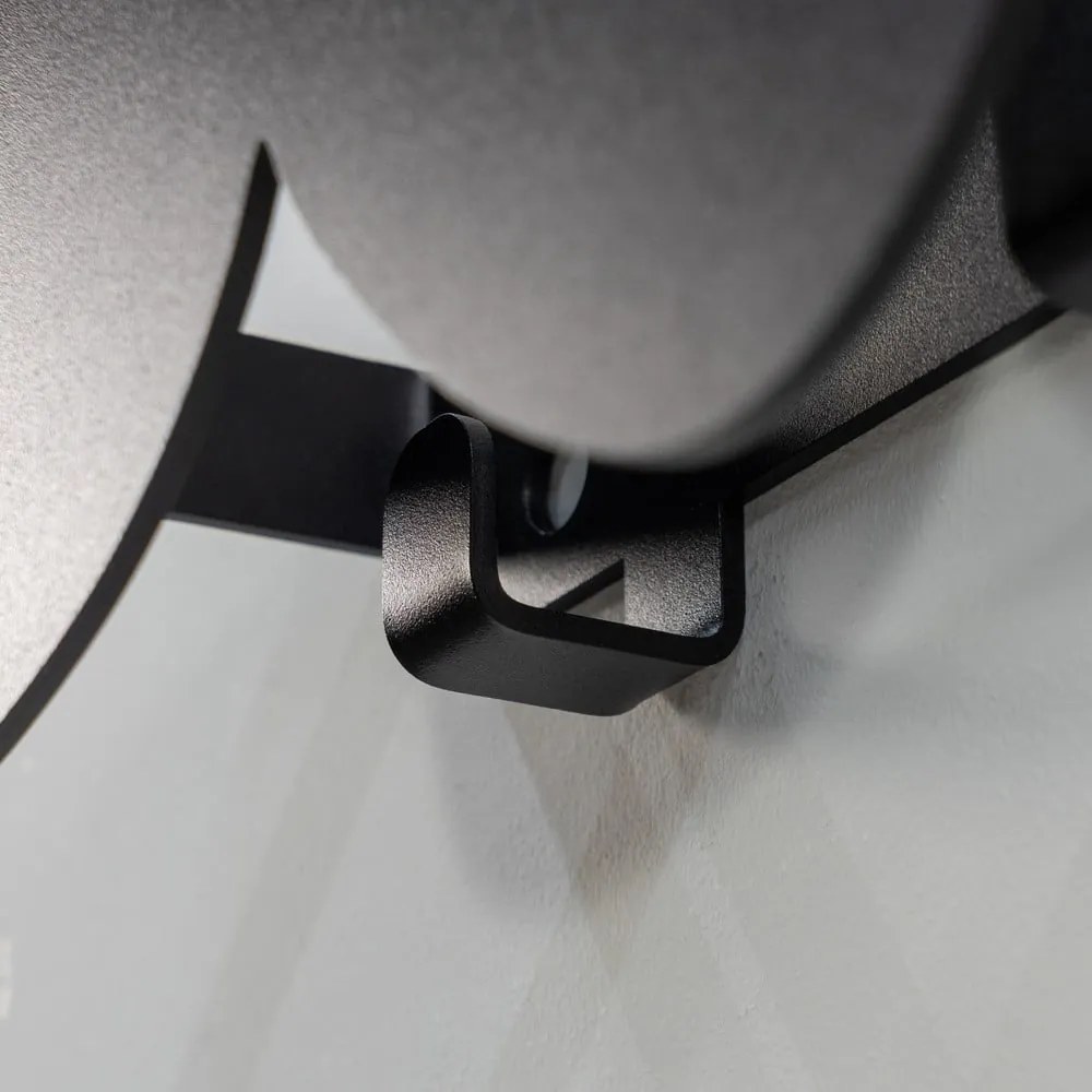 Черна метална стенна закачалка 58 cm Tumulo – Spinder Design