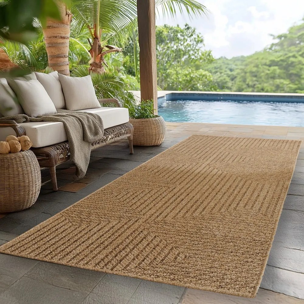 Кафява пътека за открито и закрито 80x250 cm Timber 1404 – Ayyildiz Carpets