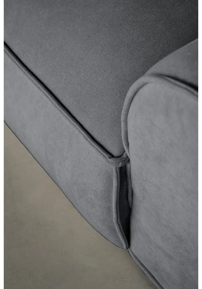 Сив ъглов диван (десен ъгъл/"U" форма) Flex Felix – Miuform