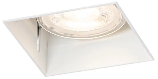 Комплект от 6 вградени прожектора бели GU10 50mm без рамка - Oneon