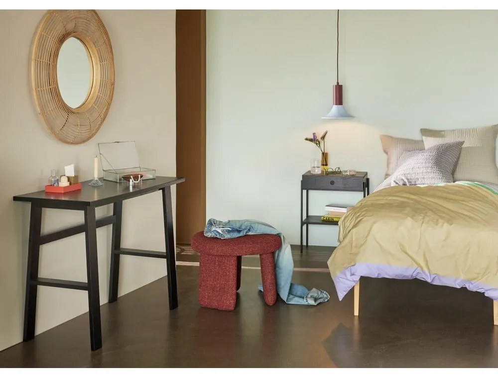 Стенно бамбуково огледало ø 80 cm Charm – Hübsch