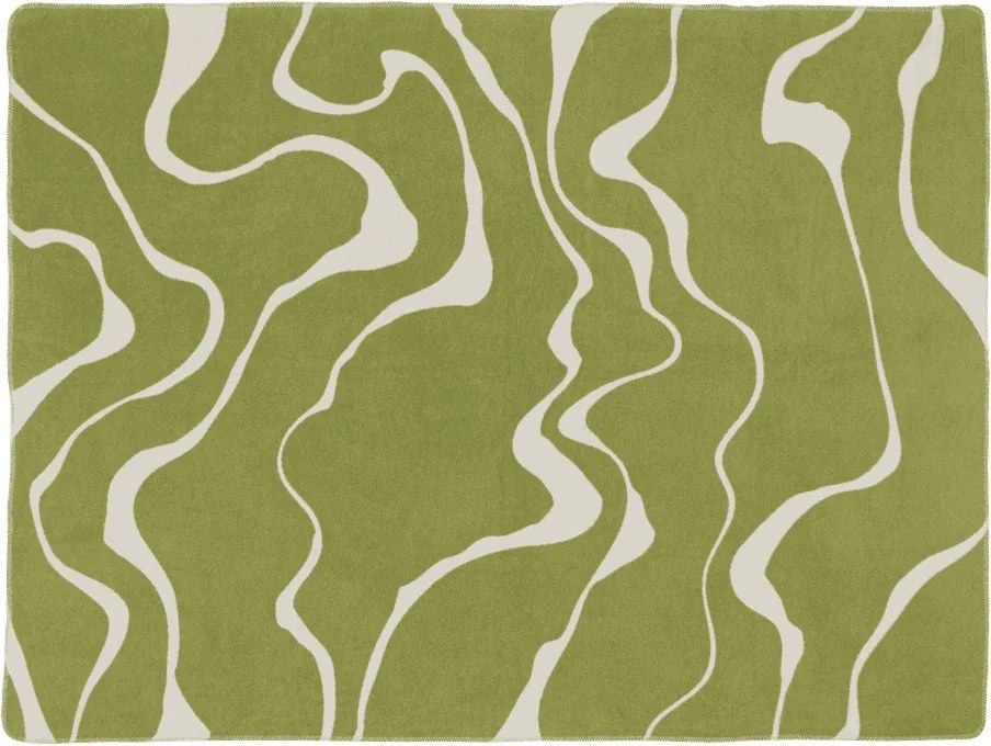 Зелено/кремаво одеяло 150x200 cm Felu – noo.ma