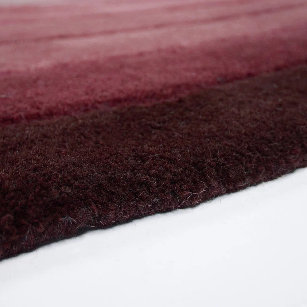 Лилав ръчно изработен вълнен килим 160x230 cm Puddle Ombre – Flair Rugs