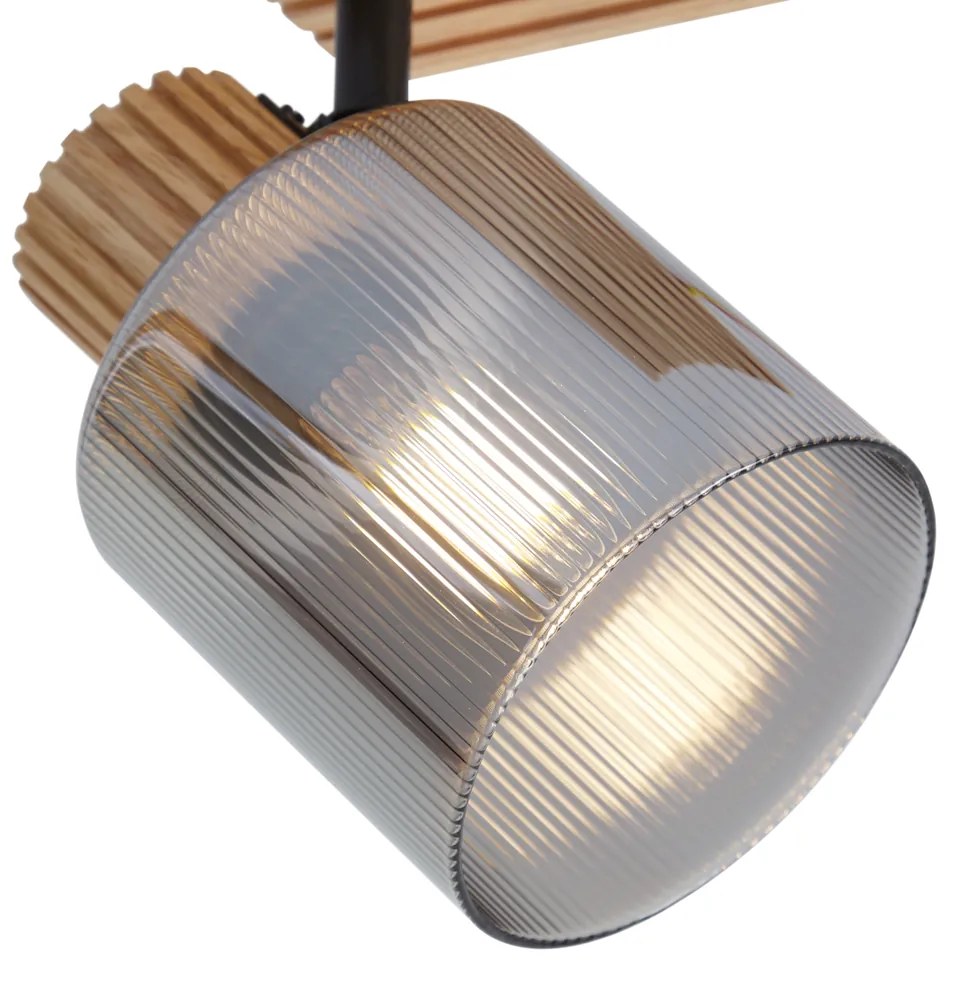 Модерен спот дърво с опушено стъкло, въртящ се и накланящ се - Gracy