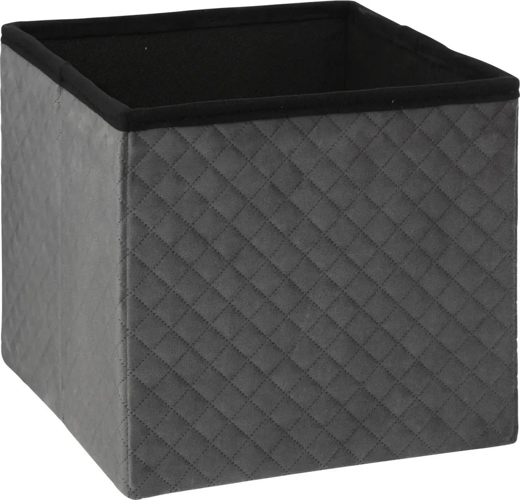 Сгъваем пуф 5five Mix & Modul, Кадифе, 31x31 cm - Сив