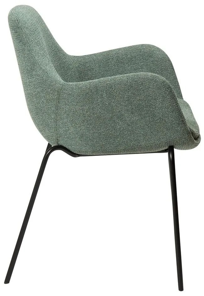 Светлозелен стол от плат букле Zimmer – DAN-FORM Denmark