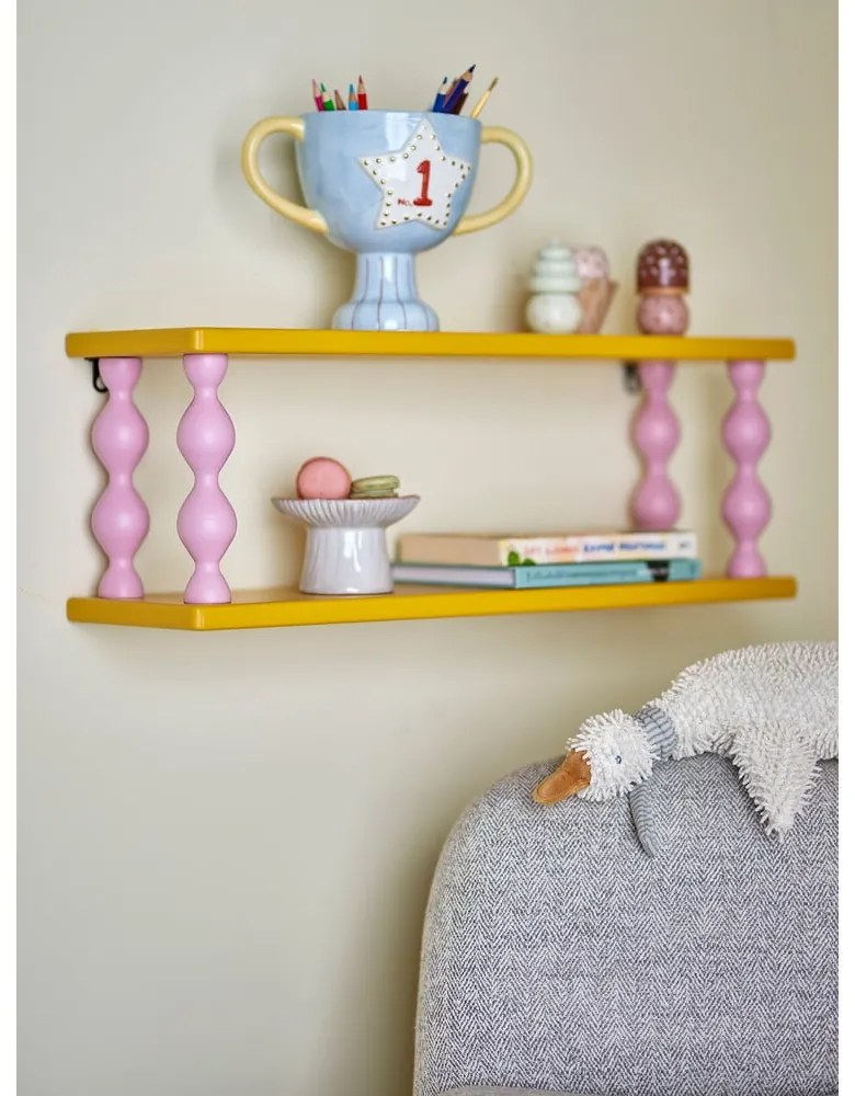 Жълт на няколко нива детски рафт 60 cm Bibiola – Bloomingville Mini