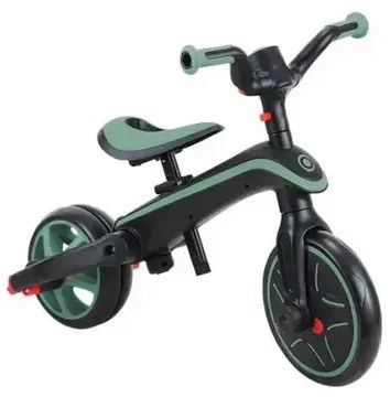 Детска триколка 4 в 1 GLOBBER EXPLORER TRIKE FOLDABLE, сгъваема, цвят маслина