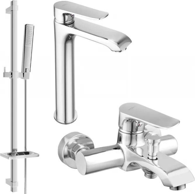 Mexen Pecos DQ72 комплект за вана, хром - 72713DQ72-00