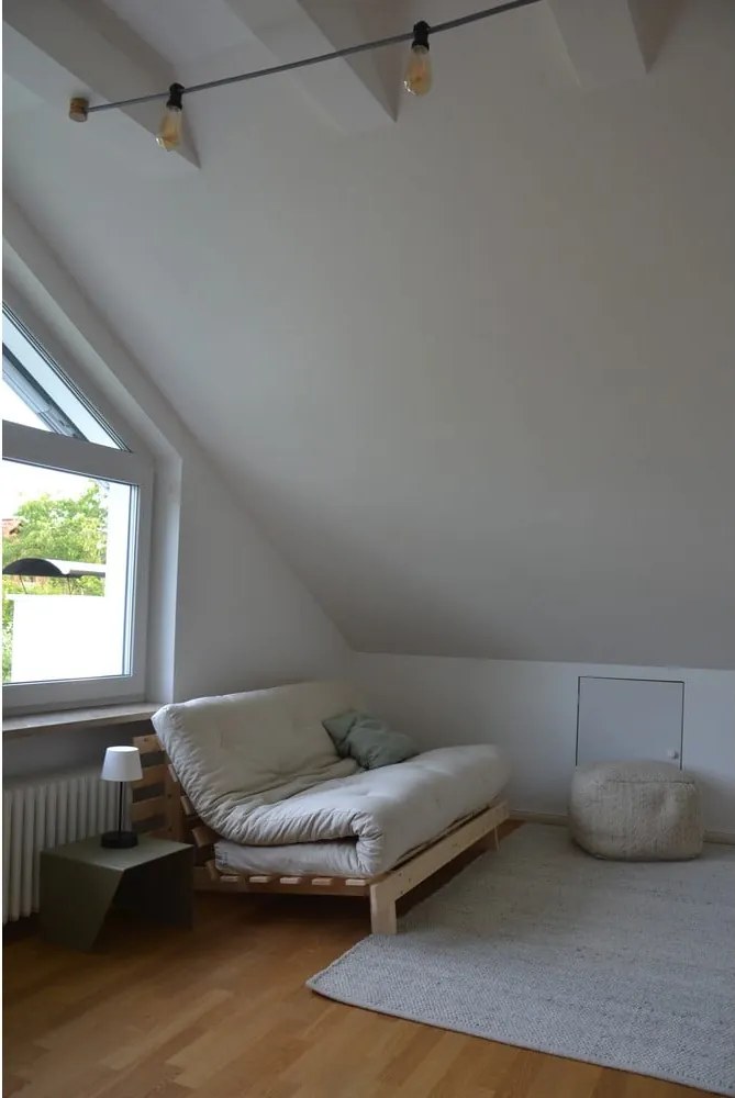 Сиво-бежов ленен разтегателен диван 160 cm Roots – Karup Design