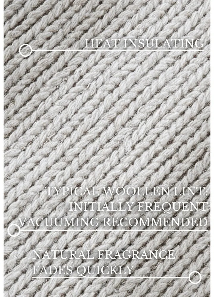 Бяла ръчно изработена вълнена пътека 80x200 cm Francois – Villeroy&Boch