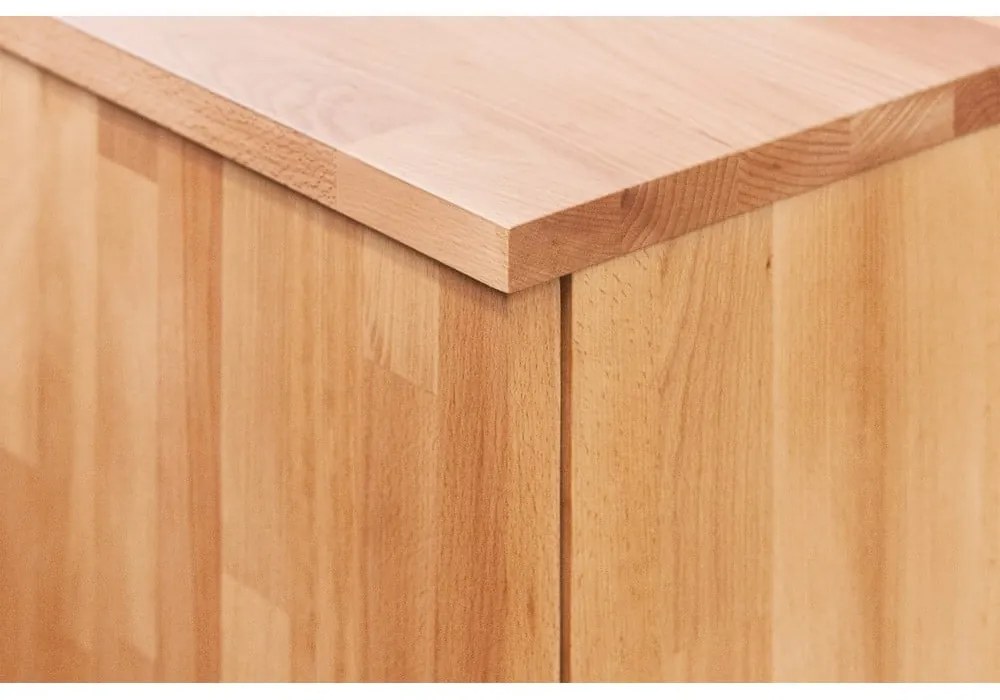 Гардероб от букова дървесина 135x206 cm Vento 3 - The Beds